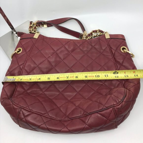 Michael Kors Brown Quilted Leather Shoulder Bag - Picture 2 of 8